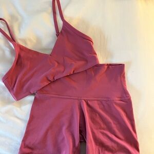 Aritzia Golden Pink Activewear Top